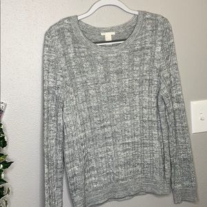 H&M gray crew neck sweater